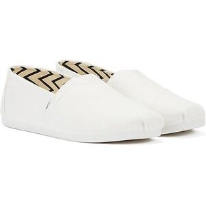 TOMS mens Alpargata Loafer‎ Flat, White, 12 US NIB